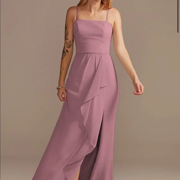 David's Bridal | Dresses | Davids Bridal Quartz Spaghetti Strap Bridesmaid  Dress Nwt 239 | Poshmark